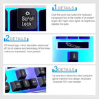 ZGB G21 1600 DPI Professional Wired Colorful Backlight Mechanical Feel Suspension Keyboard + Optical Mouse Kit for Laptop, PC – Wear-resistant