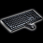 Chasing Leopard Q9 1600 DPI Professional Wired Grid Texture Gaming Office Keyboard + Optical Mouse Kit – Durable Build, Easy to Use Default Title