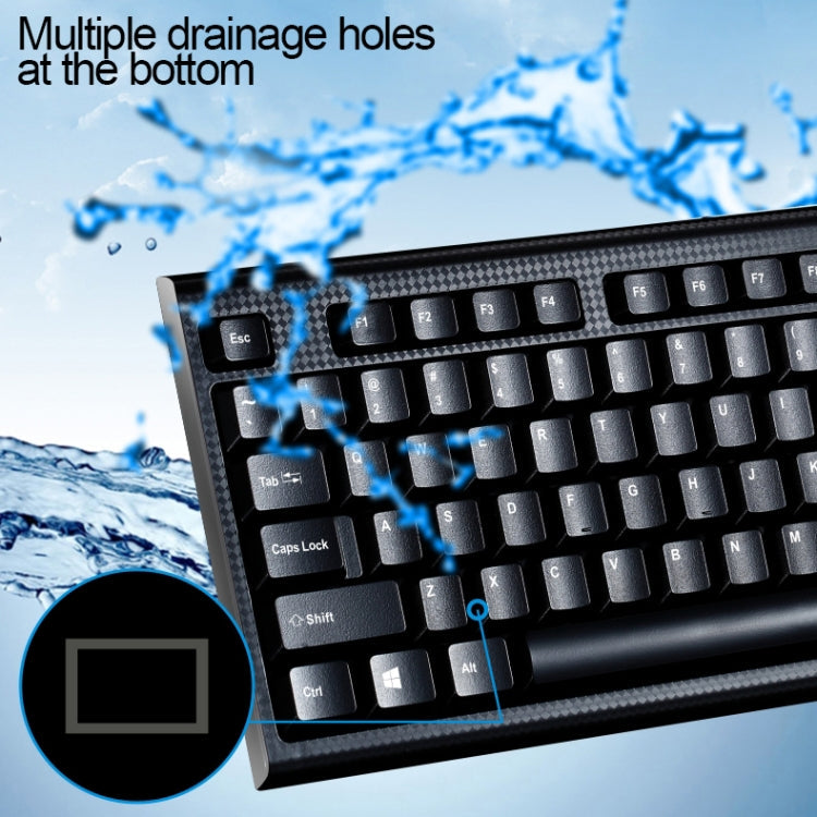 Chasing Leopard Q9 1600 DPI Professional Wired Grid Texture Gaming Office Keyboard + Optical Mouse Kit – Durable Build, Easy to Use