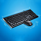Chasing Leopard Q9 1600 DPI Professional Wired Grid Texture Gaming Office Keyboard + Optical Mouse Kit – Durable Build, Easy to Use