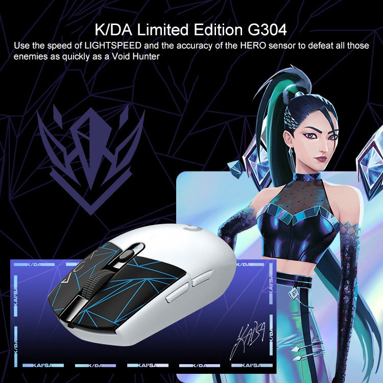 Logitech K/DA G304 LIGHTSPEED Wireless Gaming Mouse – Durable Build, Easy to Use