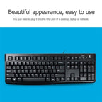 Logitech K120 USB Waterproof Splash Wired Keyboard for Desktop Computers / Laptops, Logitech K120 – Waterproof