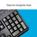 Logitech K120 USB Waterproof Splash Wired Keyboard for Desktop Computers / Laptops, Logitech K120 – Waterproof