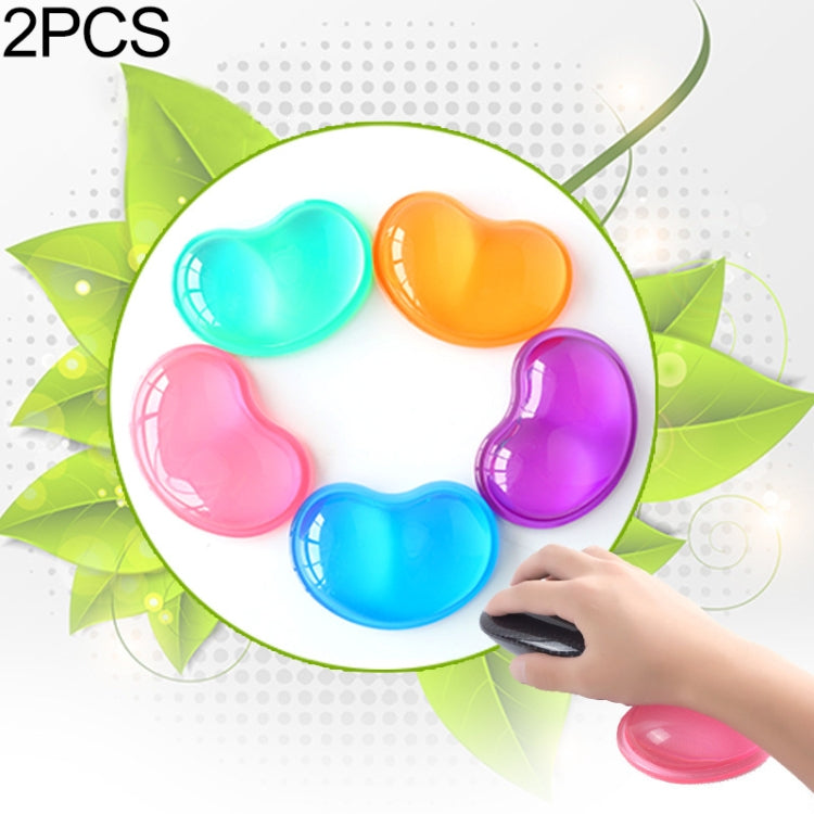 MONTIAN 2 PCS Transparent Silicone Bracer Heart-shaped Mouse Wrist Supporter, Random Color Delivery, Heart-shaped – Durable Build, Easy to Use Heart-shaped