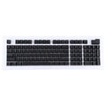 ABS Translucent Keycaps, OEM Highly Mechanical Keyboard, Universal Game Keyboard, Pink, Grey, Blue, Purple, Red, White, Yellow, Black, Orange – Durable Build, Easy to Use Black Black