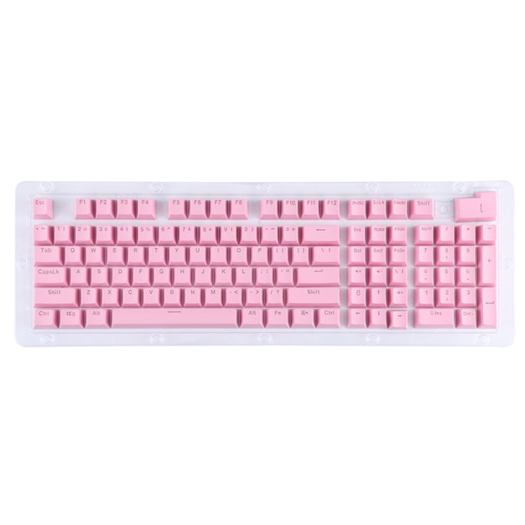ABS Translucent Keycaps, OEM Highly Mechanical Keyboard, Universal Game Keyboard, Pink, Grey, Blue, Purple, Red, White, Yellow, Black, Orange – Durable Build, Easy to Use Pink Pink