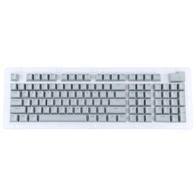 ABS Translucent Keycaps, OEM Highly Mechanical Keyboard, Universal Game Keyboard, Pink, Grey, Blue, Purple, Red, White, Yellow, Black, Orange – Durable Build, Easy to Use Grey Grey