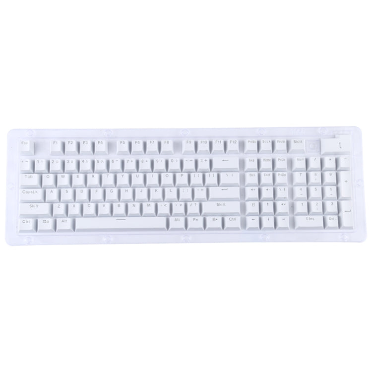 ABS Translucent Keycaps, OEM Highly Mechanical Keyboard, Universal Game Keyboard, Pink, Grey, Blue, Purple, Red, White, Yellow, Black, Orange – Durable Build, Easy to Use White White
