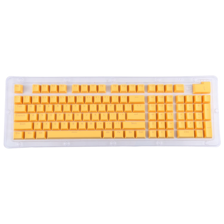 ABS Translucent Keycaps, OEM Highly Mechanical Keyboard, Universal Game Keyboard, Pink, Grey, Blue, Purple, Red, White, Yellow, Black, Orange – Durable Build, Easy to Use Yellow Yellow