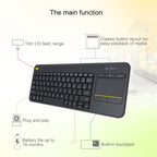 Logitech K400 Plus 2.4GHz Wireless Touch Control Keyboard, Wireless Range: 10m, Logitech K400 Plus – Touch Control