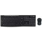 Logitech MK270 2.4GHz Wireless Keyboard + Mouse Set – Durable Build, Easy to Use Default Title