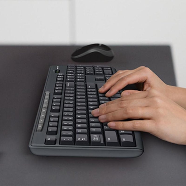Logitech MK270 2.4GHz Wireless Keyboard + Mouse Set – Durable Build, Easy to Use