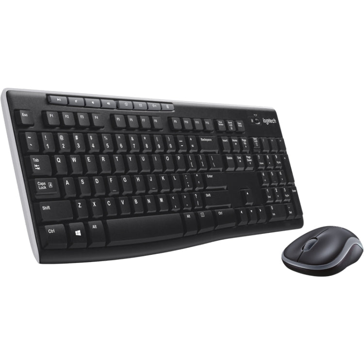 Logitech MK270 2.4GHz Wireless Keyboard + Mouse Set – Durable Build, Easy to Use