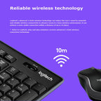 Logitech MK270 2.4GHz Wireless Keyboard + Mouse Set – Durable Build, Easy to Use