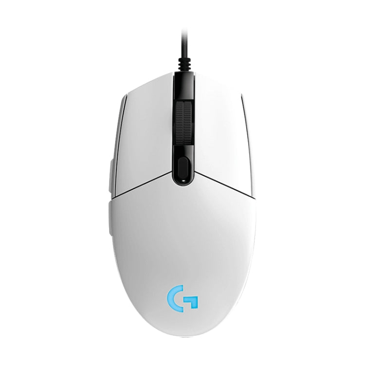 Logitech G102 6-keys RGB Glowing 6000DPI Five-speed Adjustable Wired Optical Gaming Mouse, Length: 2m, G102, G102 (White) – Durable Build, Easy to Use G102 (White) White