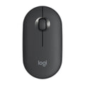Logitech Pebble Cobblestone Shape Thin 3-keys 1000DPI Mute Wireless Bluetooth Optical Mouse, Wireless Range: 10m – Bluetooth Black