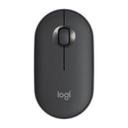 Logitech Pebble Cobblestone Shape Thin 3-keys 1000DPI Mute Wireless Bluetooth Optical Mouse, Wireless Range: 10m – Bluetooth Black