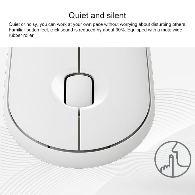 Logitech Pebble Cobblestone Shape Thin 3-keys 1000DPI Mute Wireless Bluetooth Optical Mouse, Wireless Range: 10m – Bluetooth
