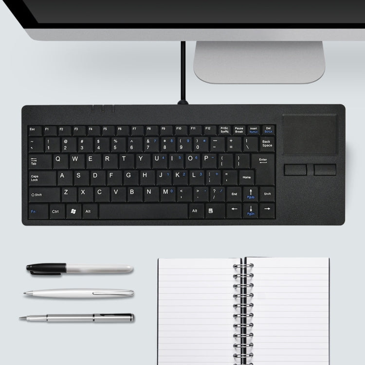 MC-818 82 Keys Touch-pad Ultra-thin Wired Computer Keyboard – Ultra-thin Default Title