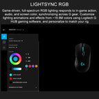 Logitech G703 LIGHTSPEED 16000 DPI 6 Programmable Buttons HERO 16K Sensor RGB Backlight Wireless Optical Gaming Mouse – Durable Build, Easy to Use