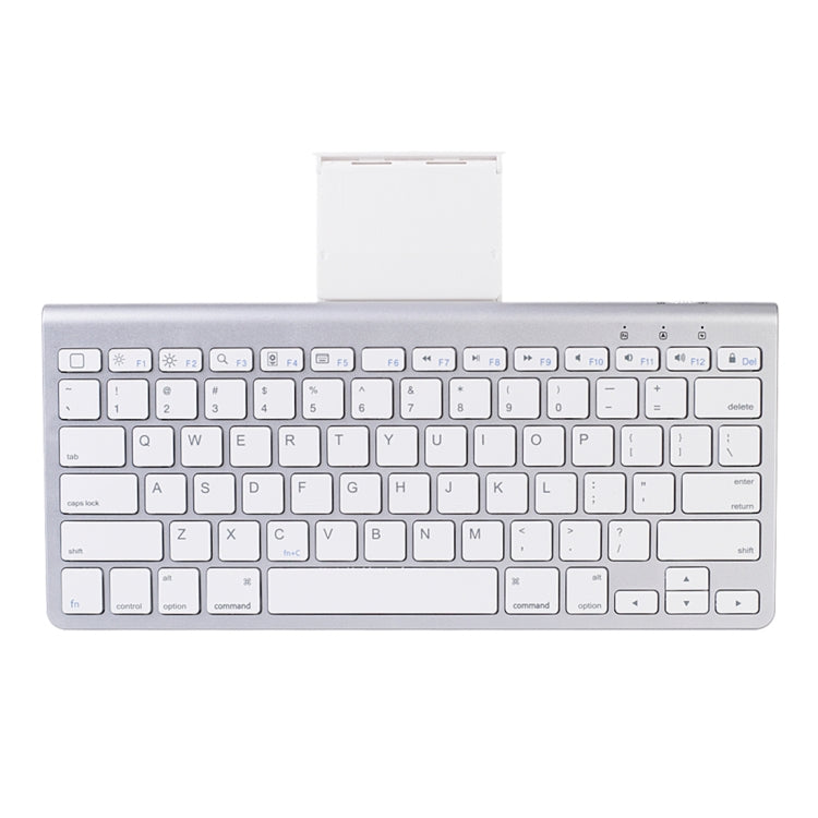 MC Saite 460BT 78 Keys Ultra-thin Mini Wireless Bluetooth Keyboard, Built-in Holder, Support Android / iOS / Windows System(Silver) – Bluetooth, Ultra-thin