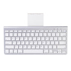 MC Saite 460BT 78 Keys Ultra-thin Mini Wireless Bluetooth Keyboard, Built-in Holder, Support Android / iOS / Windows System(Silver) – Bluetooth, Ultra-thin