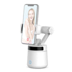 GK01 360 Degree Rotation Intelligent Tracking Pan Tilt Following Shot Tripod Head Holder White