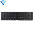 K018 USB Charging Foldable 67 Keys Bluetooth Wireless Keyboard – Magnetic, Leather, Bluetooth Black
