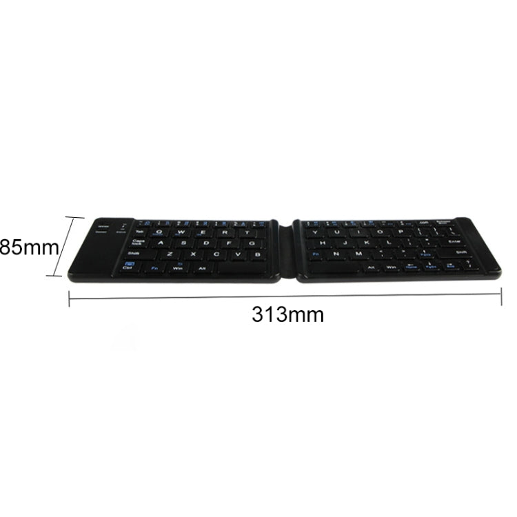 K018 USB Charging Foldable 67 Keys Bluetooth Wireless Keyboard – Magnetic, Leather, Bluetooth
