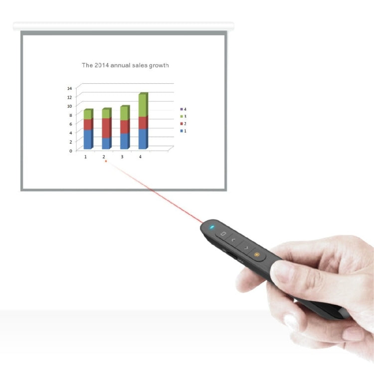 DSIT001 2.4GHz Updated Version Powerpoint Presentation Remote Control Multi-functional Laser Pointer for Multi-media, Control Distance: 100m, DSIT001 – Durable Build, Easy to Use