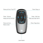 Doosl DSIT011 2.4GHz Mini Rechargeable PowerPoint Presentation Remote Control, Control Distance: 100m(Black) – Durable Build, Easy to Use