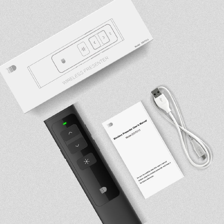 Doosl DSIT013 2.4GHz Rechargeable PowerPoint Presentation Remote Control Multi-functional Laser Pointer for PowerPoint / Keynote / Prezi, Control Distance: 100m – Durable Build, Easy to Use