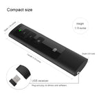 Doosl DSIT013 2.4GHz Rechargeable PowerPoint Presentation Remote Control Multi-functional Laser Pointer for PowerPoint / Keynote / Prezi, Control Distance: 100m – Durable Build, Easy to Use