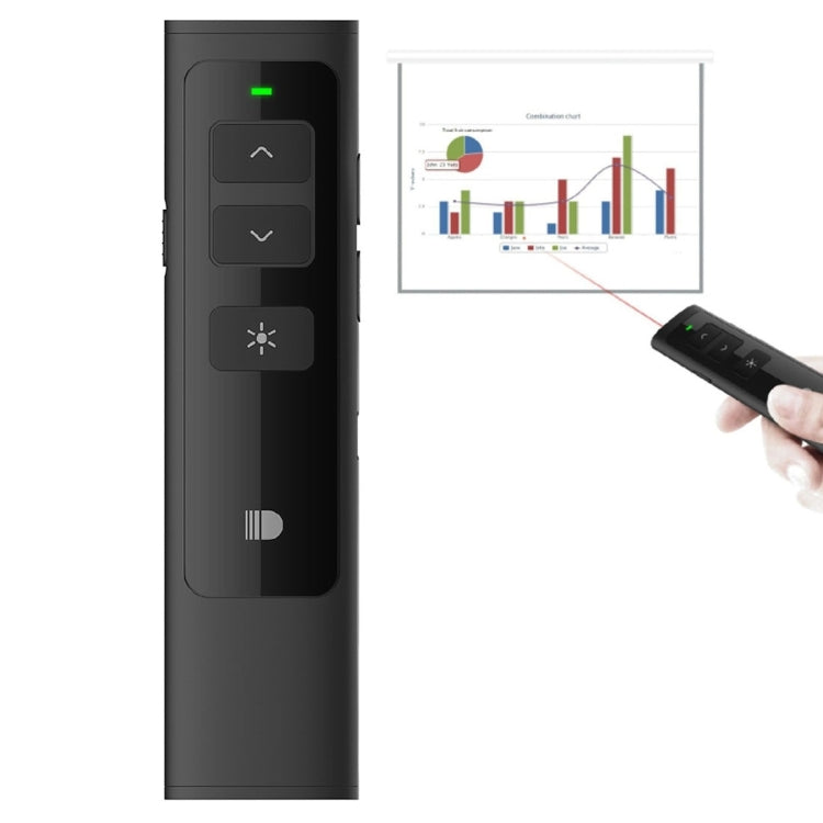Doosl DSIT013 2.4GHz Rechargeable PowerPoint Presentation Remote Control Multi-functional Laser Pointer for PowerPoint / Keynote / Prezi, Control Distance: 100m – Durable Build, Easy to Use