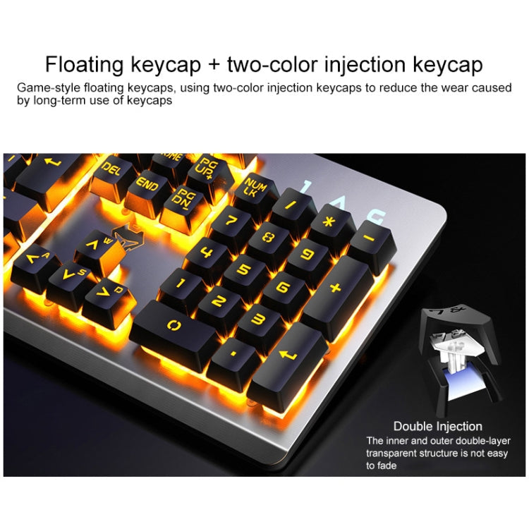 YINDIAO K002 USB Wired Mechanical Feel RGB Backlight Keyboard + Optical Mouse + Headset Set, RGB Backlight / Black, RGB Backlight / Silent / Black, Orange Backlight / Black, RGB Backlight / White – TPU