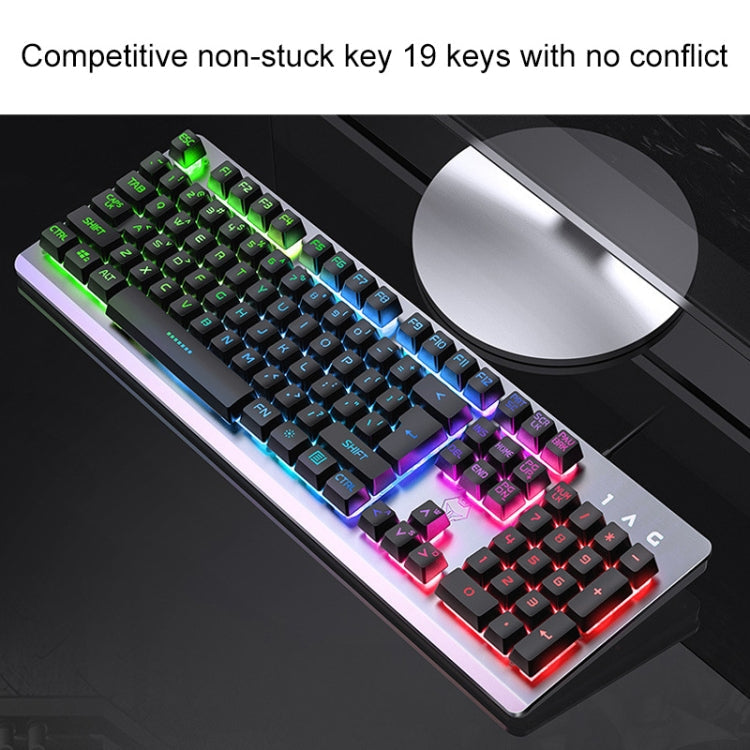 YINDIAO K002 USB Wired Mechanical Feel RGB Backlight Keyboard + Optical Mouse + Headset Set, RGB Backlight / Black, RGB Backlight / Silent / Black, Orange Backlight / Black, RGB Backlight / White – TPU