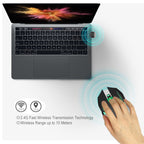 HXSJ M10 2.4GHz 6-keys USB Rechargeable Colorful Lighting Ergonomic 2400DPI Wireless Optical Gaming Mouse for Desktop Computers, M10 – Durable Build, Easy to Use