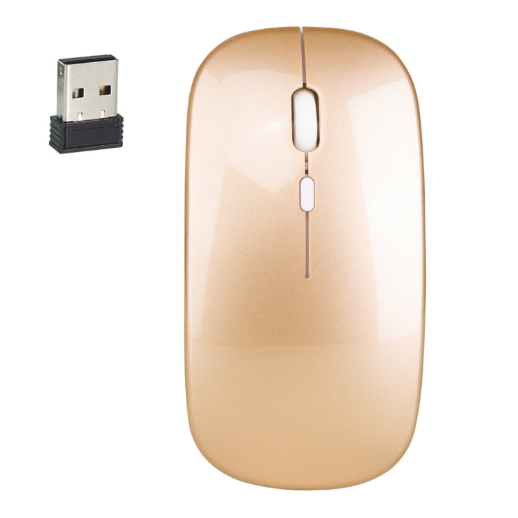 HXSJ M80 2.4GHz Wireless 1600DPI Three-speed Adjustable Optical Mute Mouse, Gold, Rose Gold, Silver, White, Black, Grey – Durable Build, Easy to Use Gold Gold