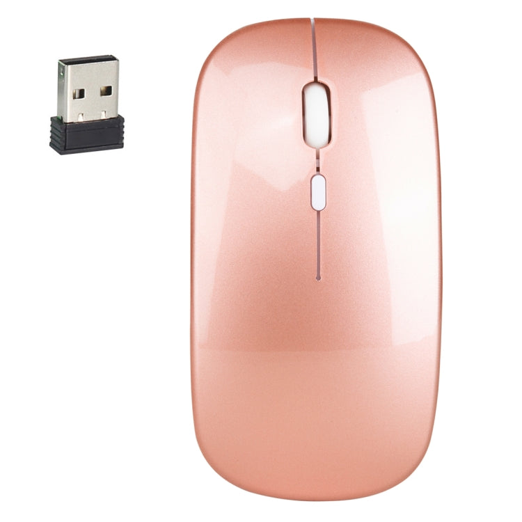 HXSJ M80 2.4GHz Wireless 1600DPI Three-speed Adjustable Optical Mute Mouse, Gold, Rose Gold, Silver, White, Black, Grey – Durable Build, Easy to Use Rose Gold Rose Gold
