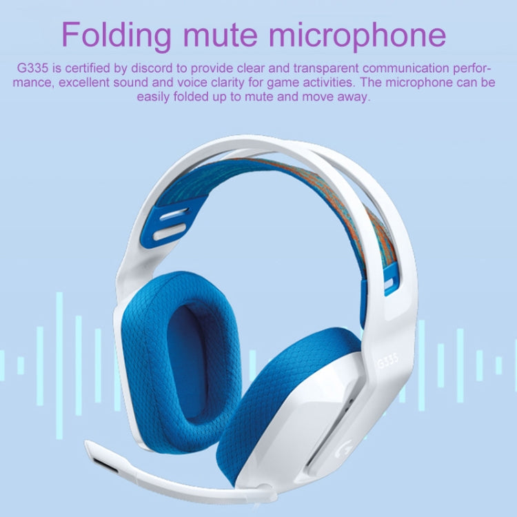 Logitech G335 Foldable Wired Gaming Headset with Microphone – Durable Build, Easy to Use