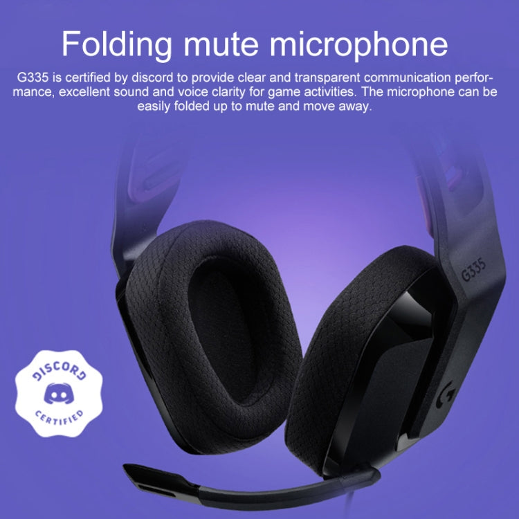Logitech G335 Foldable Wired Gaming Headset with Microphone – Durable Build, Easy to Use