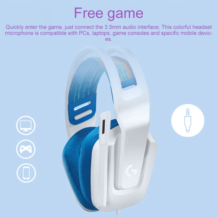 Logitech G335 Foldable Wired Gaming Headset with Microphone – Durable Build, Easy to Use