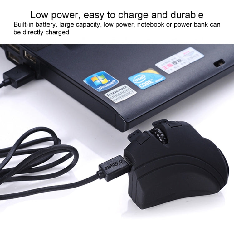 GM306DM Bluetooth + 2.4GHz Dual-mode Lazy Finger Ring Mouse Rechargeable Wireless Mouse – Bluetooth