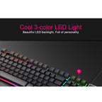 iMICE AK-600 Wired USB Floating Keycap Characters Glow Backlit Gaming Keyboard, Glow Backlit (Black) – Waterproof, Non-slip