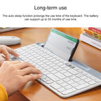 Logitech K580 Dual Modes Thin and Light Multi-device Wireless Keyboard with Phone Holder – Card Slot, Bluetooth