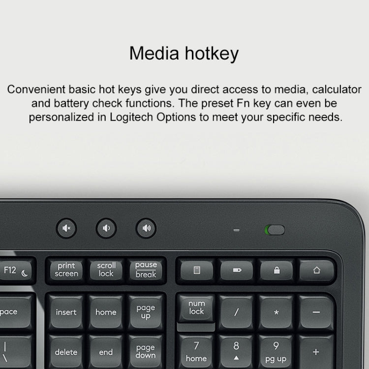 Logitech MK540 Wireless Keyboard and Mouse Set – Durable Build, Easy to Use