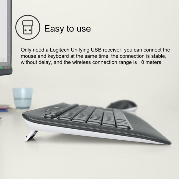 Logitech MK540 Wireless Keyboard and Mouse Set – Durable Build, Easy to Use
