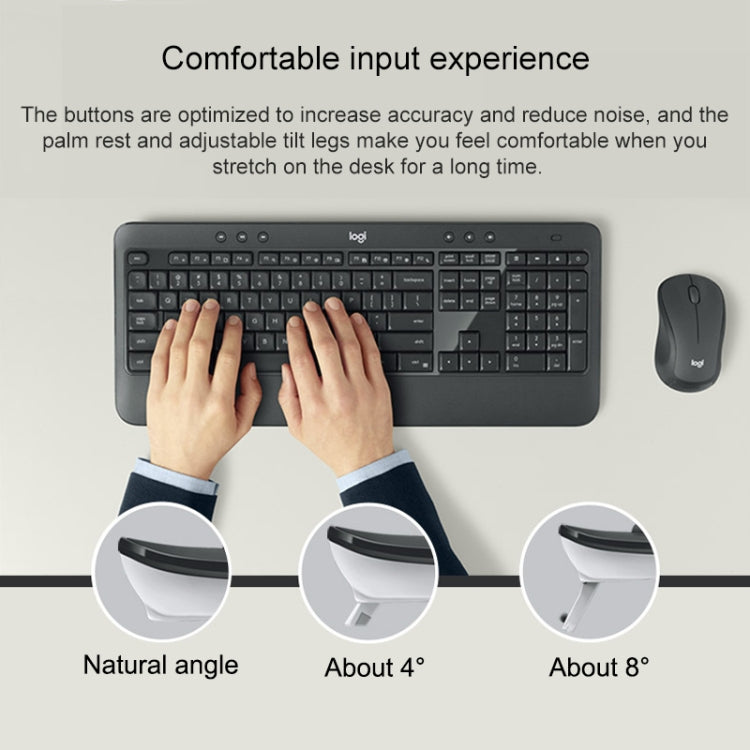 Logitech MK540 Wireless Keyboard and Mouse Set – Durable Build, Easy to Use