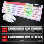 SHIPADOO D280 Wired RGB Backlight Mechanical Feel Suspension Keyboard + 3D Cool Mouse Kit for Laptop, PC, RGB Backlight – Wear-resistant