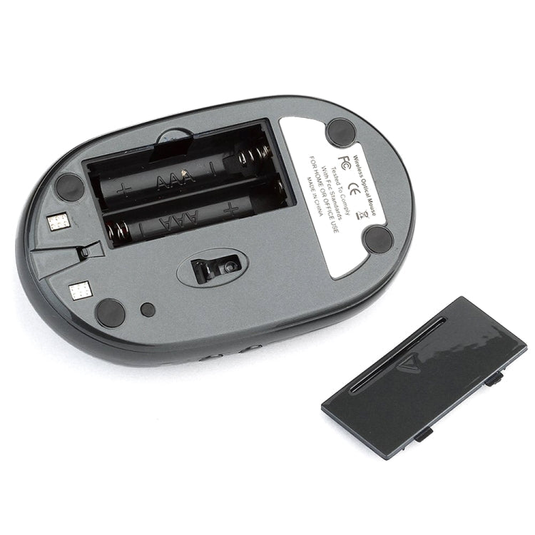 MZ-012 2.4G 1200 DPI Wireless Rechargeable Optical Mouse with 3 Ports USB HUB / Charging Dock – Durable Build, Easy to Use